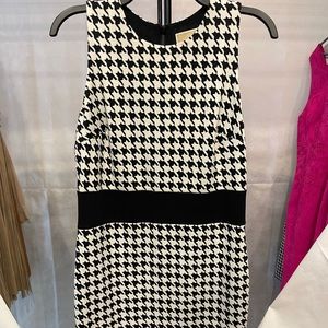 Michael Kors hounds tooth a-line dress